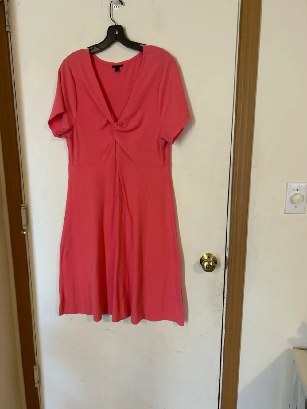 Torrid Size 1 Mini Rib Knit Twist Front Skater Dress